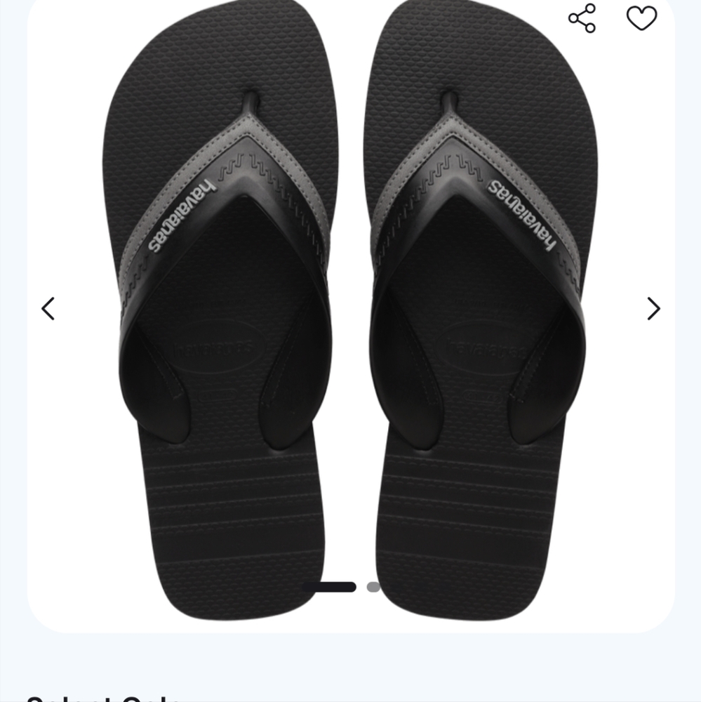 Havianas hybrid city flip flops sz 10/11
